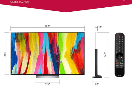 LG OLED65C2PUA  evo OLED C2 Series 4K Smart TV, 120Hz (2022)