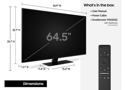 Samsung QN75Q80TAFXZA 75" Class HDR 4K UHD Smart QLED TV